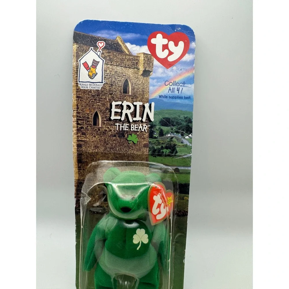 Ty Beanie Babies Erin The Bear‎ Ronald McDonald House Charities with two errors